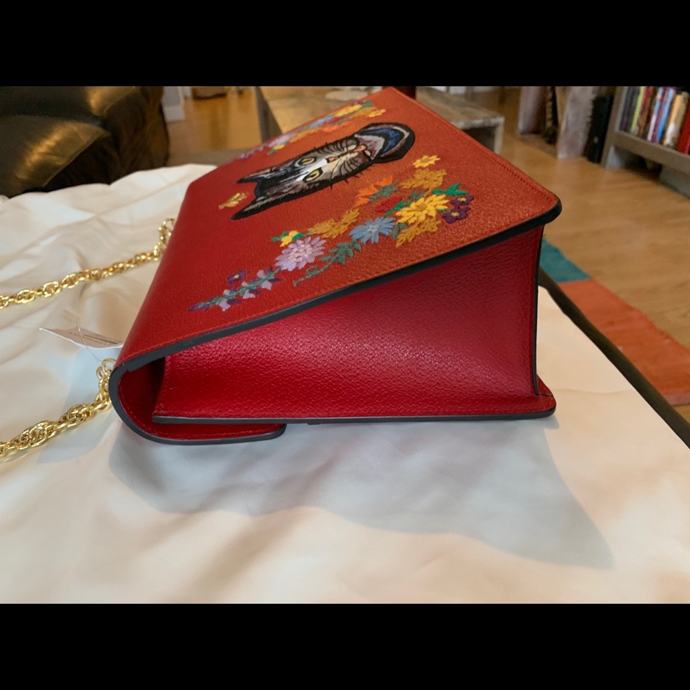 Gucci Large Linea Ricami Floral Shoulder Bag - Picture 7 of 16